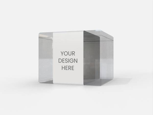 Packaging plastic box snack box mockup 509230