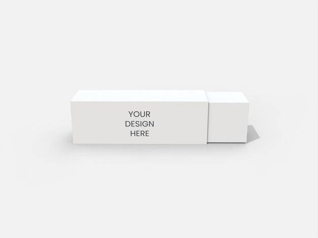 Long box sleeve drawer box mockup 360210