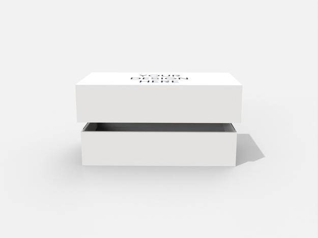 Box with lid luxury box rigid box mockup 360010