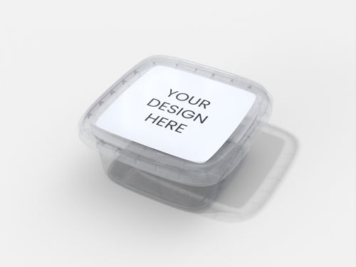 Food plastic box mockup 512440