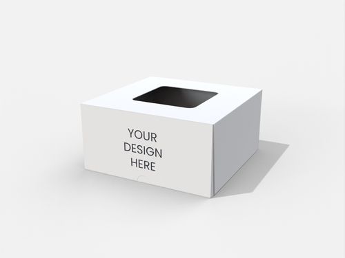 Folding box with window mockup 151051