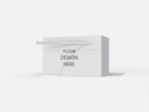 Paper box with zipper mockup 200034