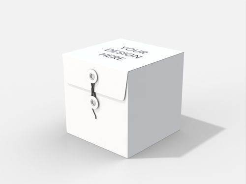 Square string tie box mockup mockup 651001