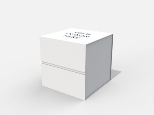 Square magnetic gift box mockup 36012001