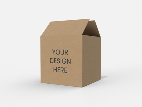 Square shipping box mockup 20001001