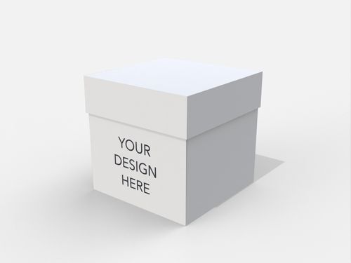 Square gift box with lid mockup 36601201