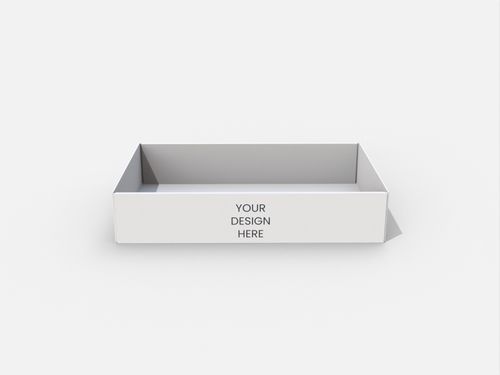 Tray boxes corrugated paper mockup 120020