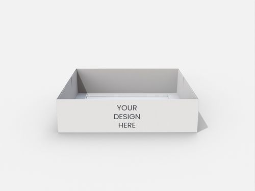 Tray boxes four folds angled mockup 120370