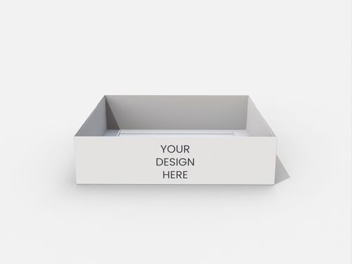 Tray boxes four folds interlocking buckles mockup 120371