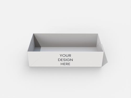 Tray boxes reverse-fold display mockup 123040