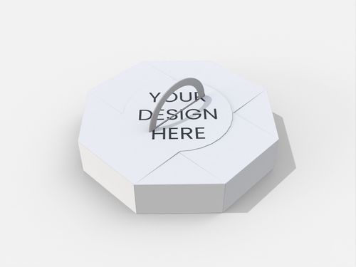 Tray boxes octagon suitcases mockup 123130