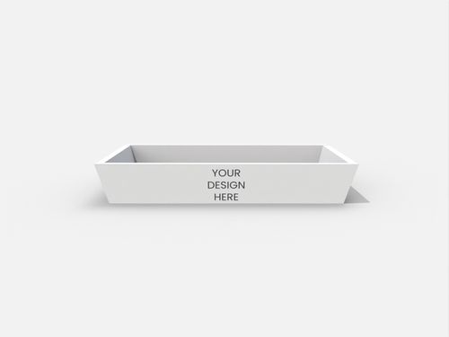 Tray boxes ladder-type four folds mockup 128100