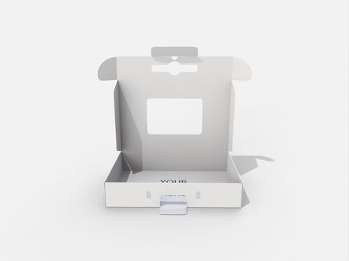 Mailer boxes window display lock-top mockup 150080