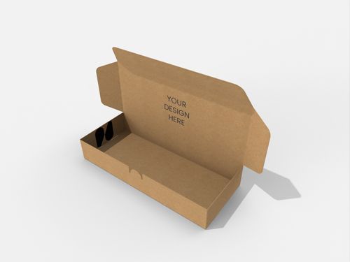 Flip top boxes interlocking buckles cardboard mailer mockup 150300