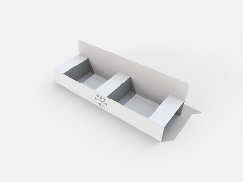 Display boxes/stands two-square backplanes mockup 170030