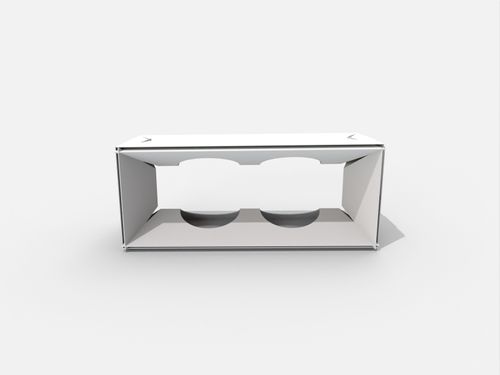 Display boxes/stands arc holes snap lock inserts mockup 170040