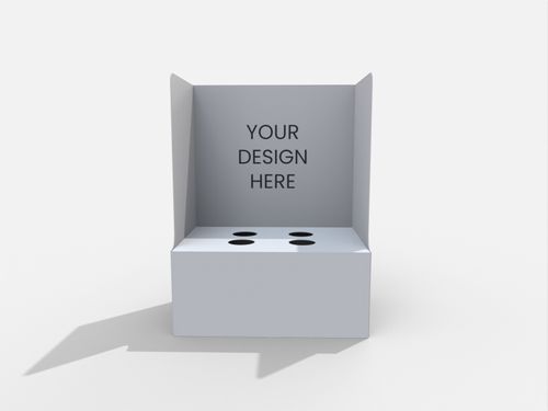 Display boxes folding bottom round-hole display mockup 171360