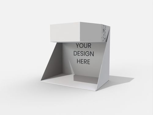 Display boxes/stands hexagonal polygonal mockup 175070