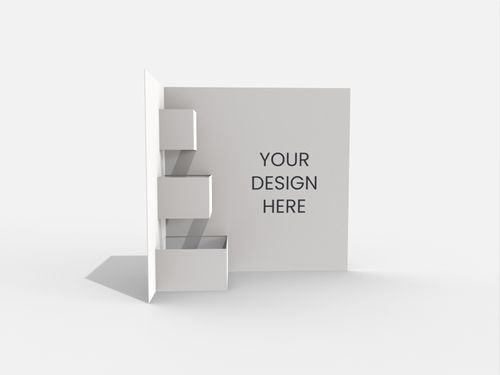 Simple right-angled display stands display boxes/stands mockup 175090