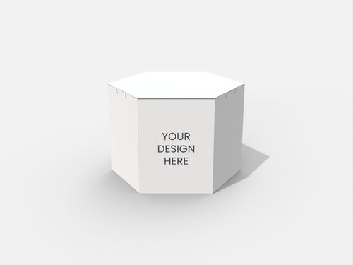 Polygonal boxes hexagon security buckles mockup 188160