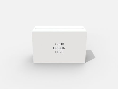 Simple cartons easy & economical flat top mockup 200100