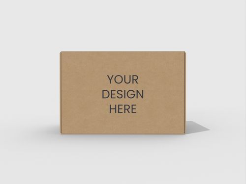 Folding box bottom lock box paper mockup 206080