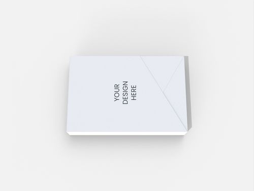 Envelopes shirt insert lock sleeve boxes paper mockup 240110