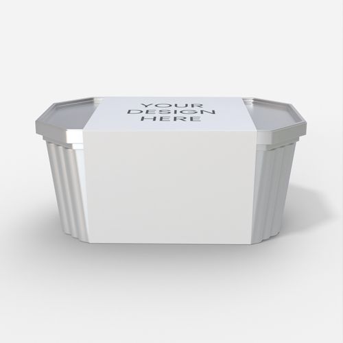 Flexible packaging sleeve food storage boxes mockup 602930