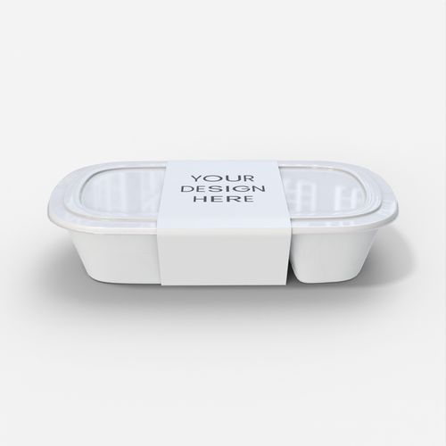 Plastic boxes flexible packaging sleeve mockup 602960