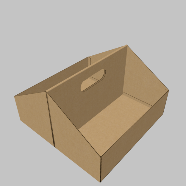 Display box with handle mockup 171470